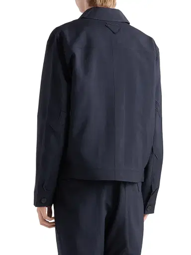Prada Men's Wool and Mohair Blouson Jacket - Blue - Size 38 | Thumbnail 3 Prada Men's Wool and Mohair Blouson Jacket - Blue - Size 38 | Thumbnail 3