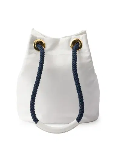 Prada Women's Mariner Re-Nylon Small Bucket Bag - White | Thumbnail 3 Prada Women's Mariner Re-Nylon Small Bucket Bag - White | Thumbnail 3