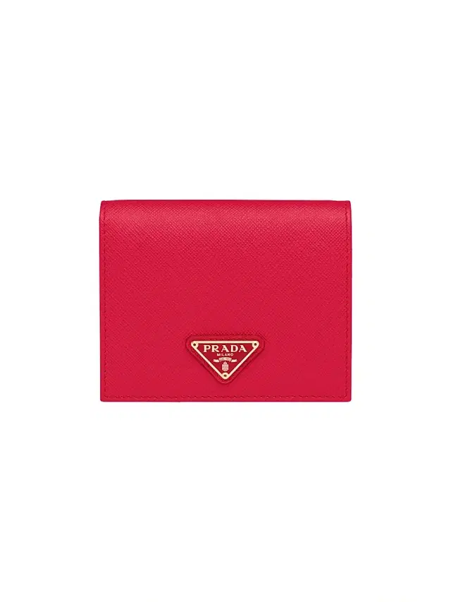 Women's  Saffiano Leather Wallet - Red