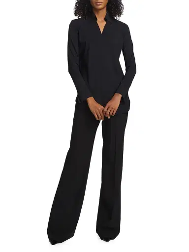 Chiara Boni La Petite Robe Women's Atena Long-Sleeve Blouse | Thumbnail 2 Chiara Boni La Petite Robe Women's Atena Long-Sleeve Blouse | Thumbnail 2
