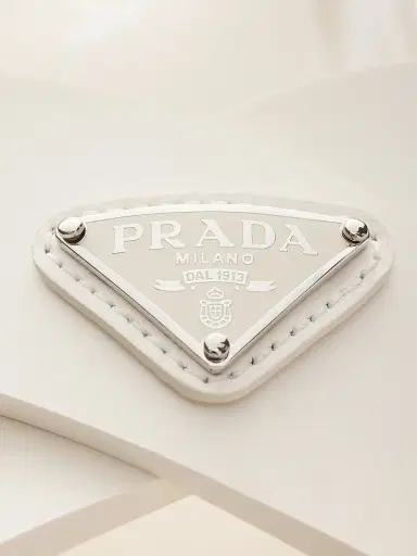 Prada Women's Monolith Rubber Sandals - Beige Khaki | Thumbnail 5 Prada Women's Monolith Rubber Sandals - Beige Khaki | Thumbnail 5