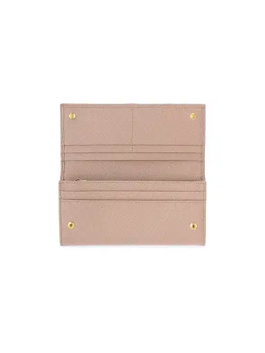 Prada Women's Large Saffiano Leather Wallet - Pink | Thumbnail 2
