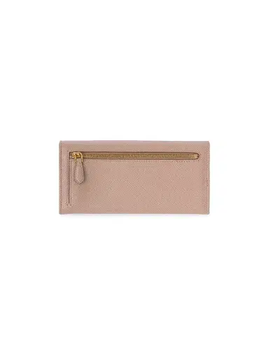 Prada Women's Large Saffiano Leather Wallet - Pink | Thumbnail 3