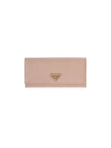 Prada Women's Large Saffiano Leather Wallet - Pink | Thumbnail 1