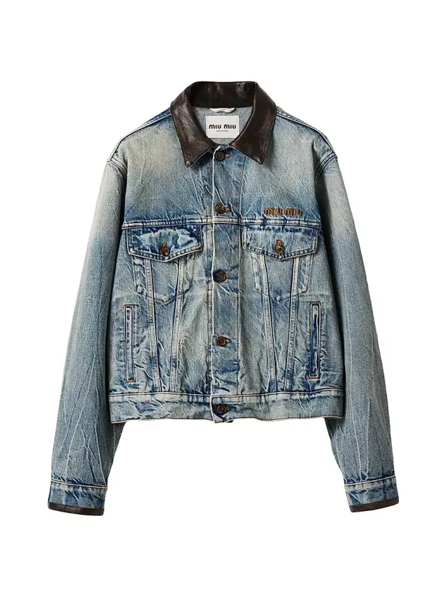 Miu Miu Women's Denim Blouson Jacket - Blue