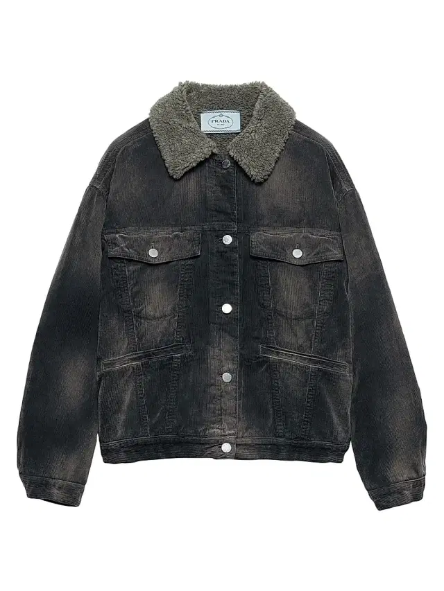 Women's Corduroy Blouson Jacket - Black
