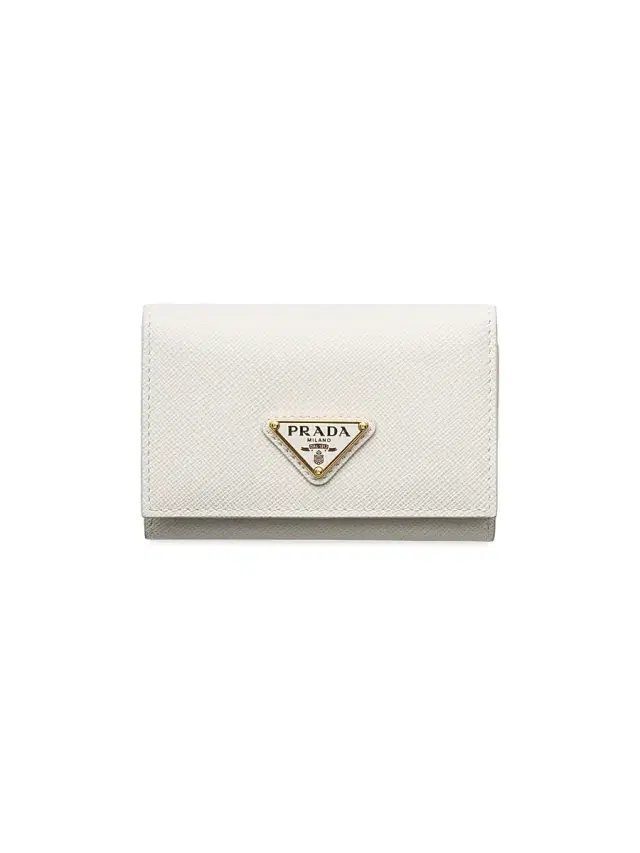 Prada Women's Saffiano Leather Card Holder - Beige Khaki