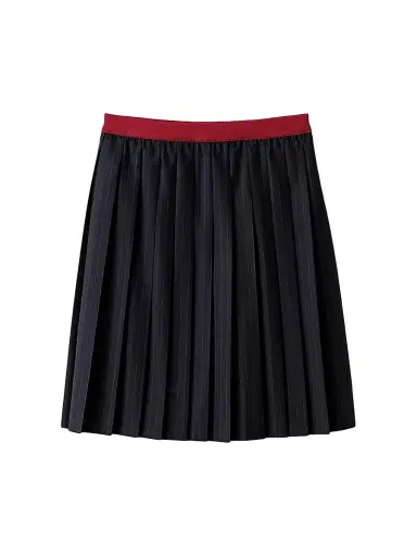 Miu Miu Women's Pleated Pinstripe Midi Skirt | Thumbnail 1 Miu Miu Women's Pleated Pinstripe Midi Skirt | Thumbnail 1