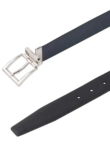 Prada Men's Saffiano Leather Reversible Belt - Black - Size 42 | Thumbnail 3 Prada Men's Saffiano Leather Reversible Belt - Black - Size 42 | Thumbnail 3