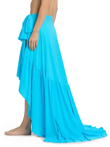 Chiara Boni La Petite Robe Women's Iggy Ruffle Wrap Maxi Sarong | Thumbnail 5 Chiara Boni La Petite Robe Women's Iggy Ruffle Wrap Maxi Sarong | Thumbnail 5