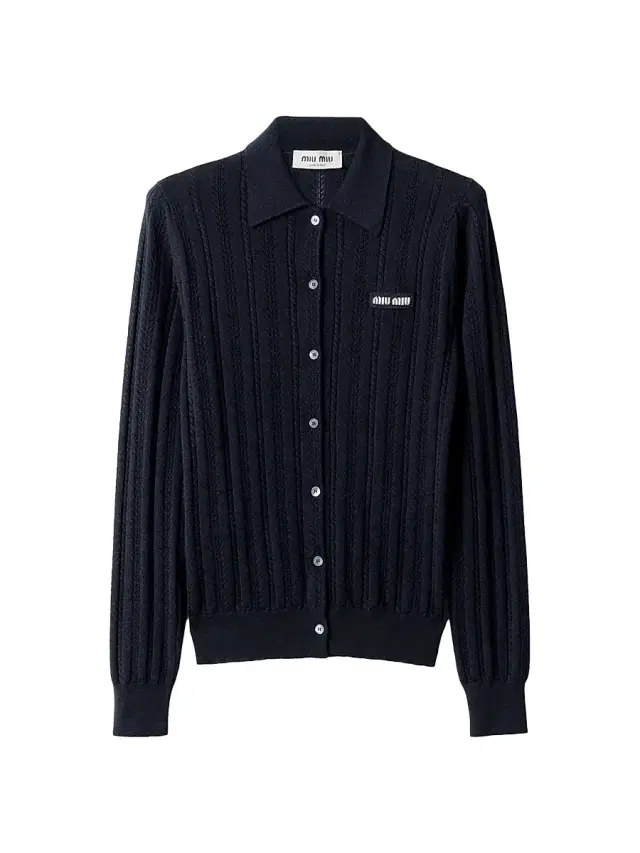 Women's Buttoned Cashmere Cardigan - Blue