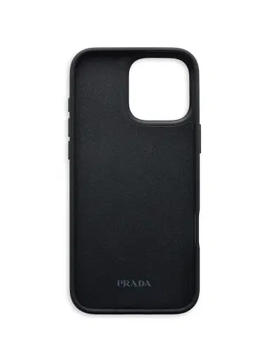Prada Women's Saffiano Leather Case for iPhone 16 Pro Max - Black | Thumbnail 2