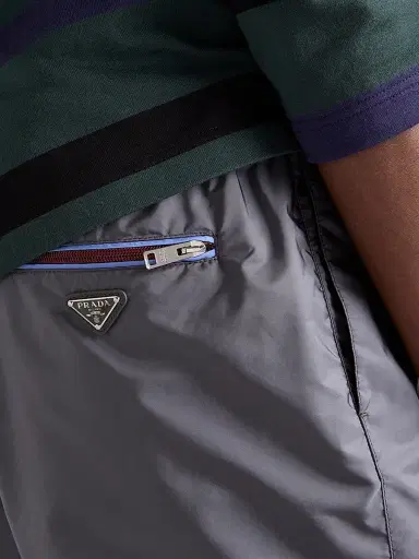 Prada Men's Re-Nylon Swim Trunks - Grey - Size 42 | Thumbnail 4
