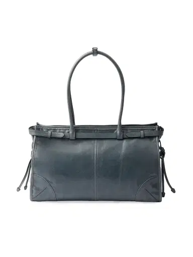 Prada Women's Bonnie Large Leather Top Handle Bag - Blue | Thumbnail 3 Prada Women's Bonnie Large Leather Top Handle Bag - Blue | Thumbnail 3