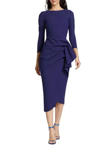 Chiara Boni La Petite Robe Women's Gathered Side Midi-Dress | Thumbnail 2