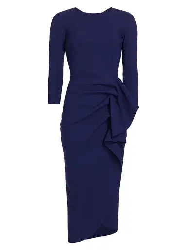 Chiara Boni La Petite Robe Women's Gathered Side Midi-Dress | Thumbnail 1