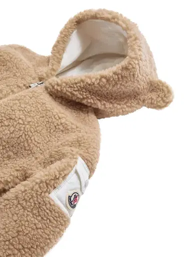 Moncler Baby Boy's & Little Boy's Baby Grow in Teddy - Beige - Size 18 Months | Thumbnail 4 Moncler Baby Boy's & Little Boy's Baby Grow in Teddy - Beige - Size 18 Months | Thumbnail 4
