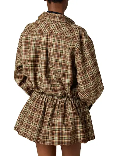 Miu Miu Women's Plaid Shirt | Thumbnail 3