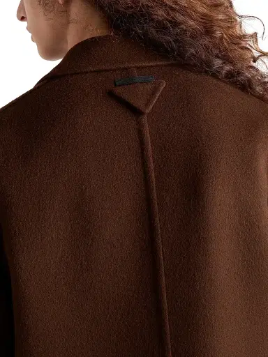 Prada Men's Single-Breasted Cashmere Coat - Brown | Thumbnail 5