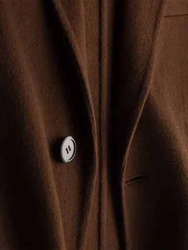 Prada Men's Single-Breasted Cashmere Coat - Brown | Thumbnail 6