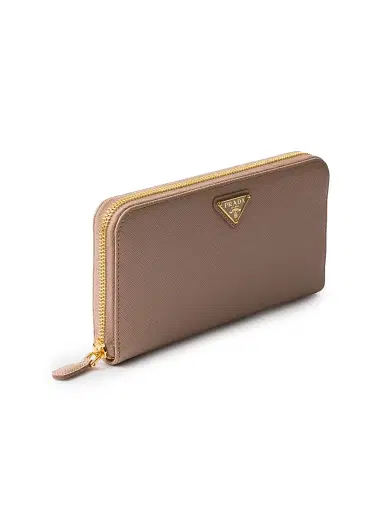 Prada Women's Large Saffiano Leather Wallet - Pink | Thumbnail 3 Prada Women's Large Saffiano Leather Wallet - Pink | Thumbnail 3