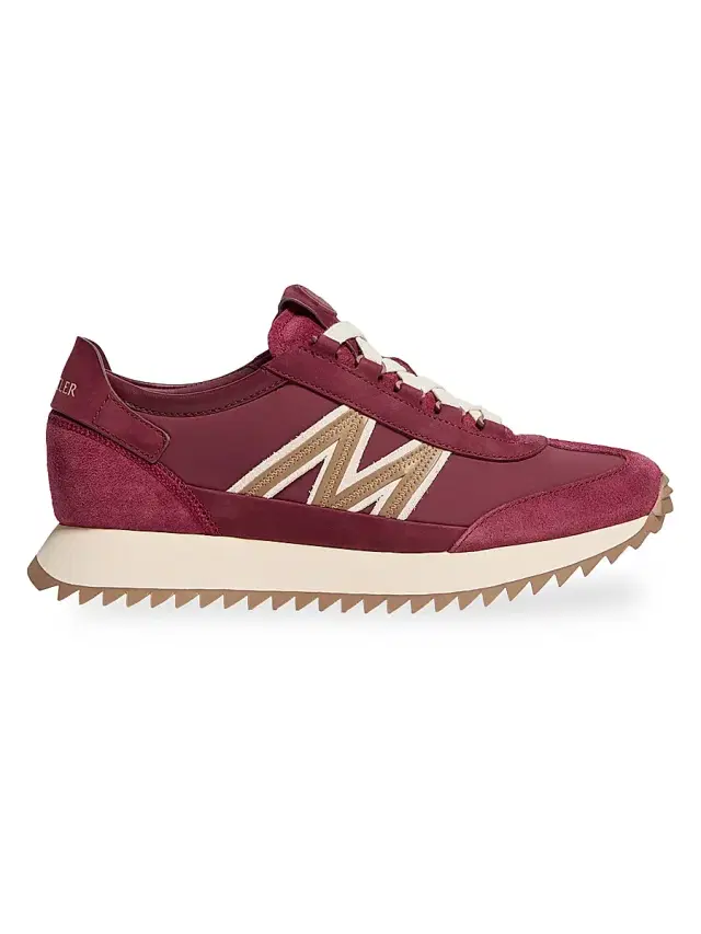 Women's Pacey2 Sneakers in Suede and Nubuck - Burgundy