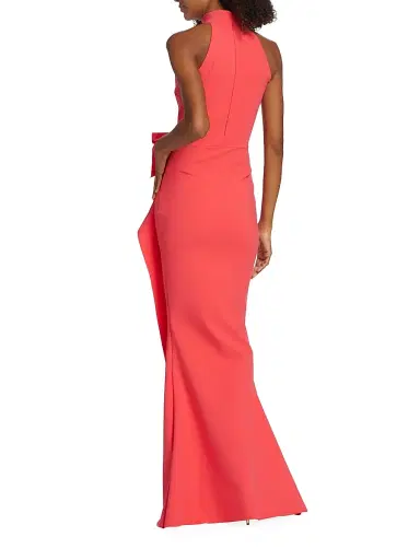 Chiara Boni La Petite Robe Women's Gudrum Halter Ruffle Gown | Thumbnail 5 Chiara Boni La Petite Robe Women's Gudrum Halter Ruffle Gown | Thumbnail 5