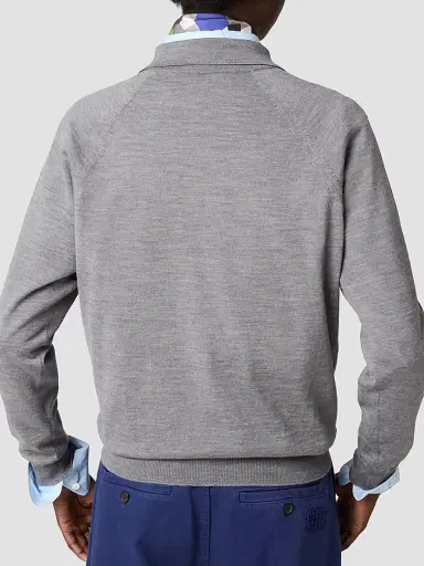 Miu Miu Women's Wool Polo Sweater - Grey - Size 6 | Thumbnail 3 Miu Miu Women's Wool Polo Sweater - Grey - Size 6 | Thumbnail 3