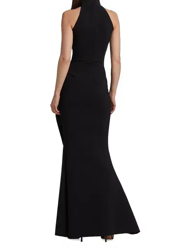 Chiara Boni La Petite Robe Women's Gudrum Halter Ruffle Gown | Thumbnail 5 Chiara Boni La Petite Robe Women's Gudrum Halter Ruffle Gown | Thumbnail 5