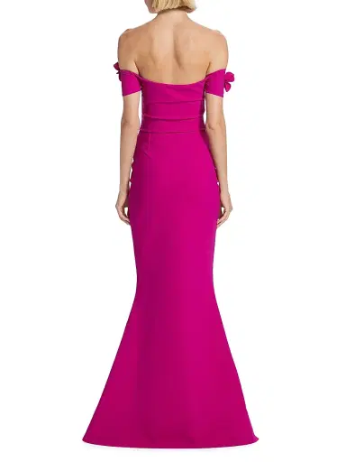 Chiara Boni La Petite Robe Women's Yiana Floral Appliqué Gown | Thumbnail 5