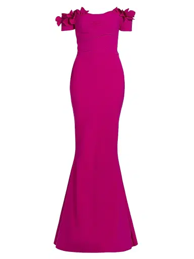 Chiara Boni La Petite Robe Women's Yiana Floral Appliqué Gown | Thumbnail 1
