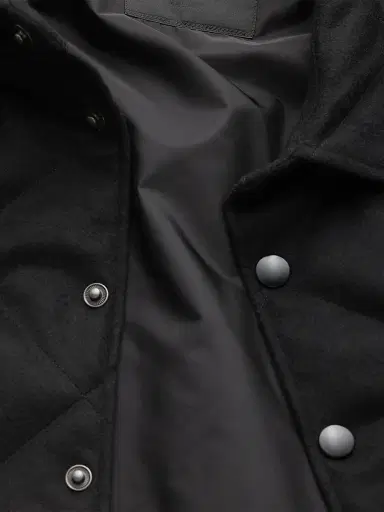 Prada Men's Padded Cashmere Shirt - Black - Size XXL | Thumbnail 5