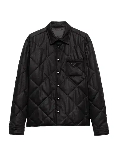 Prada Men's Padded Cashmere Shirt - Black - Size XXL | Thumbnail 1