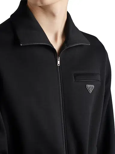 Prada Men's Technical Cotton Blouson Jacket - Black - Size XL | Thumbnail 4