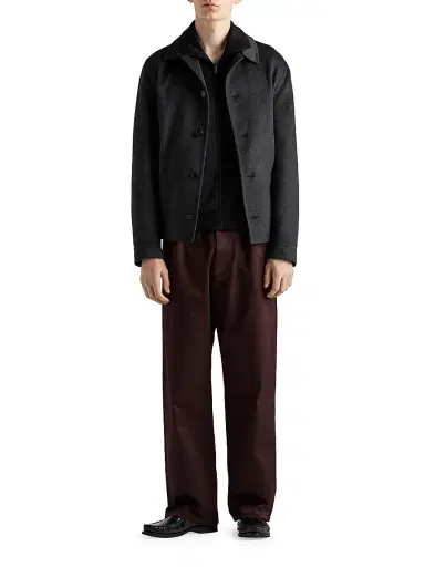Prada Men's Technical Cotton Blouson Jacket - Black - Size XL | Thumbnail 6