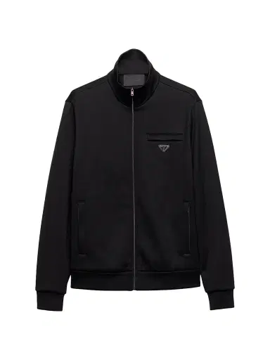 Prada Men's Technical Cotton Blouson Jacket - Black - Size XL | Thumbnail 1