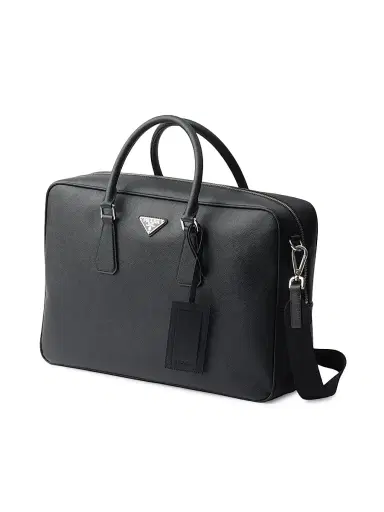 Prada Men's Saffiano Leather Work Bag | Thumbnail 2 Prada Men's Saffiano Leather Work Bag | Thumbnail 2