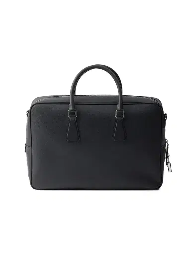 Prada Men's Saffiano Leather Work Bag | Thumbnail 3 Prada Men's Saffiano Leather Work Bag | Thumbnail 3