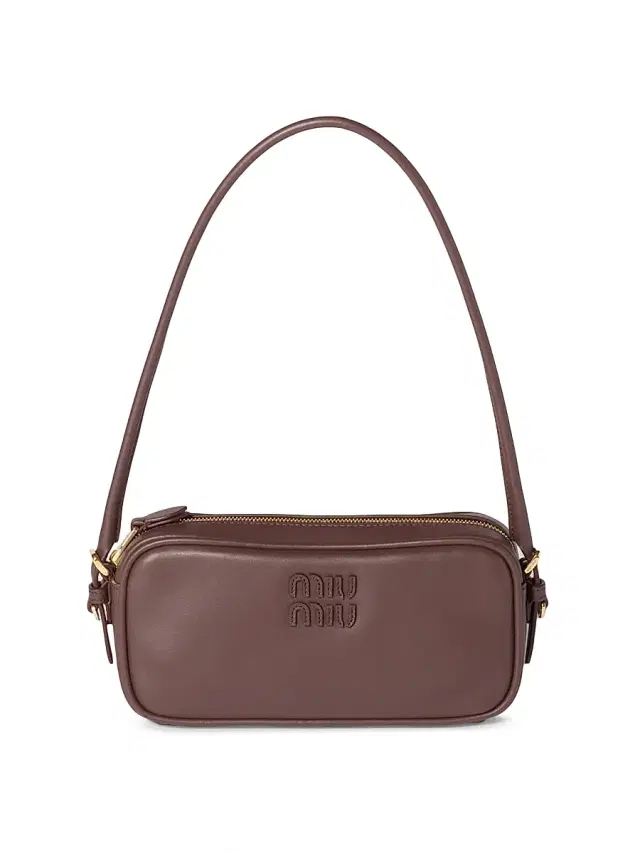 Miu Miu Women's Leather Pouch - Dark Brown