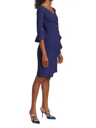 Chiara Boni La Petite Robe Women's Trina Ruffle Sheath Dress - Iris - Size 18 | Thumbnail 3 Chiara Boni La Petite Robe Women's Trina Ruffle Sheath Dress - Iris - Size 18 | Thumbnail 3