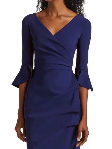 Chiara Boni La Petite Robe Women's Trina Ruffle Sheath Dress - Iris - Size 18 | Thumbnail 6 Chiara Boni La Petite Robe Women's Trina Ruffle Sheath Dress - Iris - Size 18 | Thumbnail 6