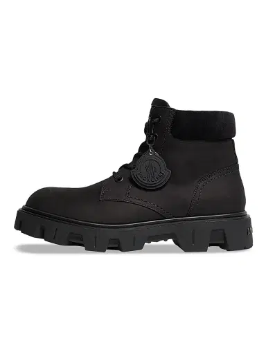 Moncler Men's Peak City Boots in Nubuck and Suede - Black | Thumbnail 3 Moncler Men's Peak City Boots in Nubuck and Suede - Black | Thumbnail 3