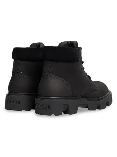 Moncler Men's Peak City Boots in Nubuck and Suede - Black | Thumbnail 4 Moncler Men's Peak City Boots in Nubuck and Suede - Black | Thumbnail 4