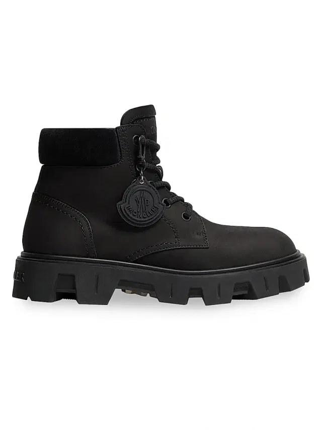 Men's Peak City Boots in Nubuck and Suede - Black