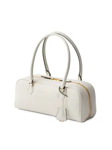 Prada Women's Leather Top-Handle Bag - White | Thumbnail 4 Prada Women's Leather Top-Handle Bag - White | Thumbnail 4