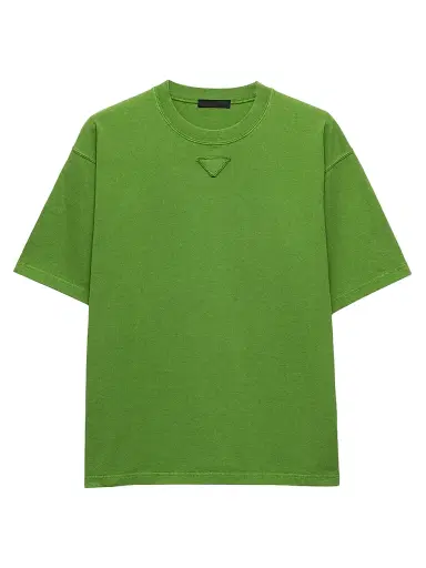 Prada Men's Cotton T-Shirt - Green - Size Medium | Thumbnail 1