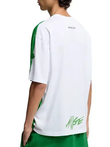 Moncler Genius Men's Moncler x A$AP Rocky Crew Neck T-Shirt in Cotton - Bright Green | Thumbnail 3 Moncler Genius Men's Moncler x A$AP Rocky Crew Neck T-Shirt in Cotton - Bright Green | Thumbnail 3