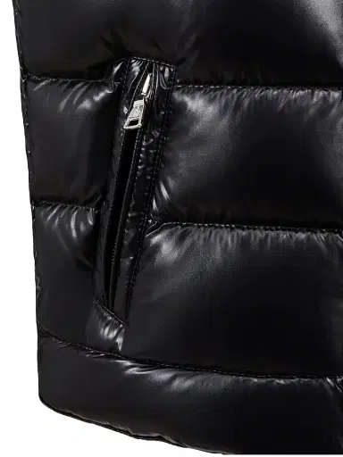 Moncler Little Boy's & Boy's Tibb Nylon Down Vest - Black - Size 14 | Thumbnail 4