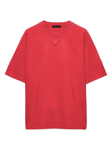 Prada Men's Cotton T-Shirt - Red - Size Medium | Thumbnail 1