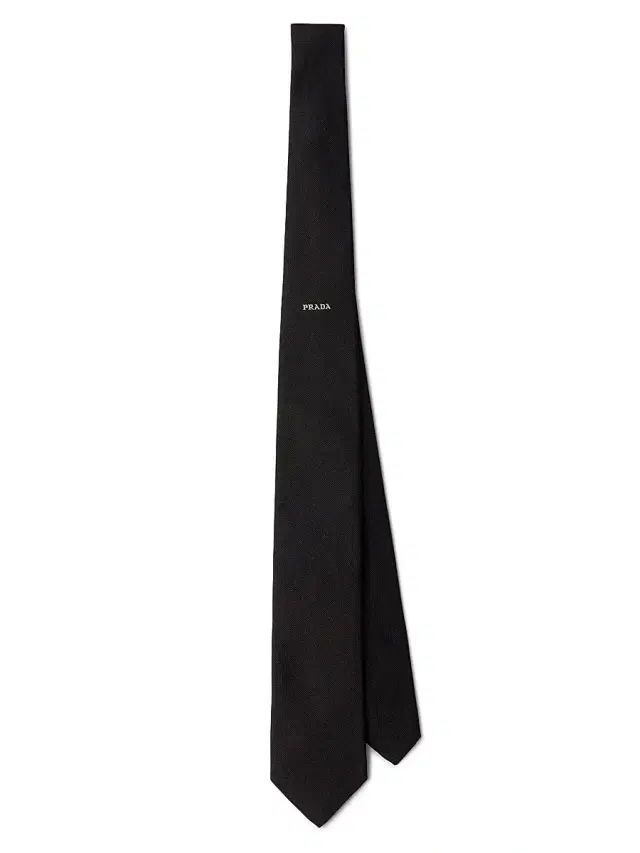 Prada Men's Silk Tie - Black